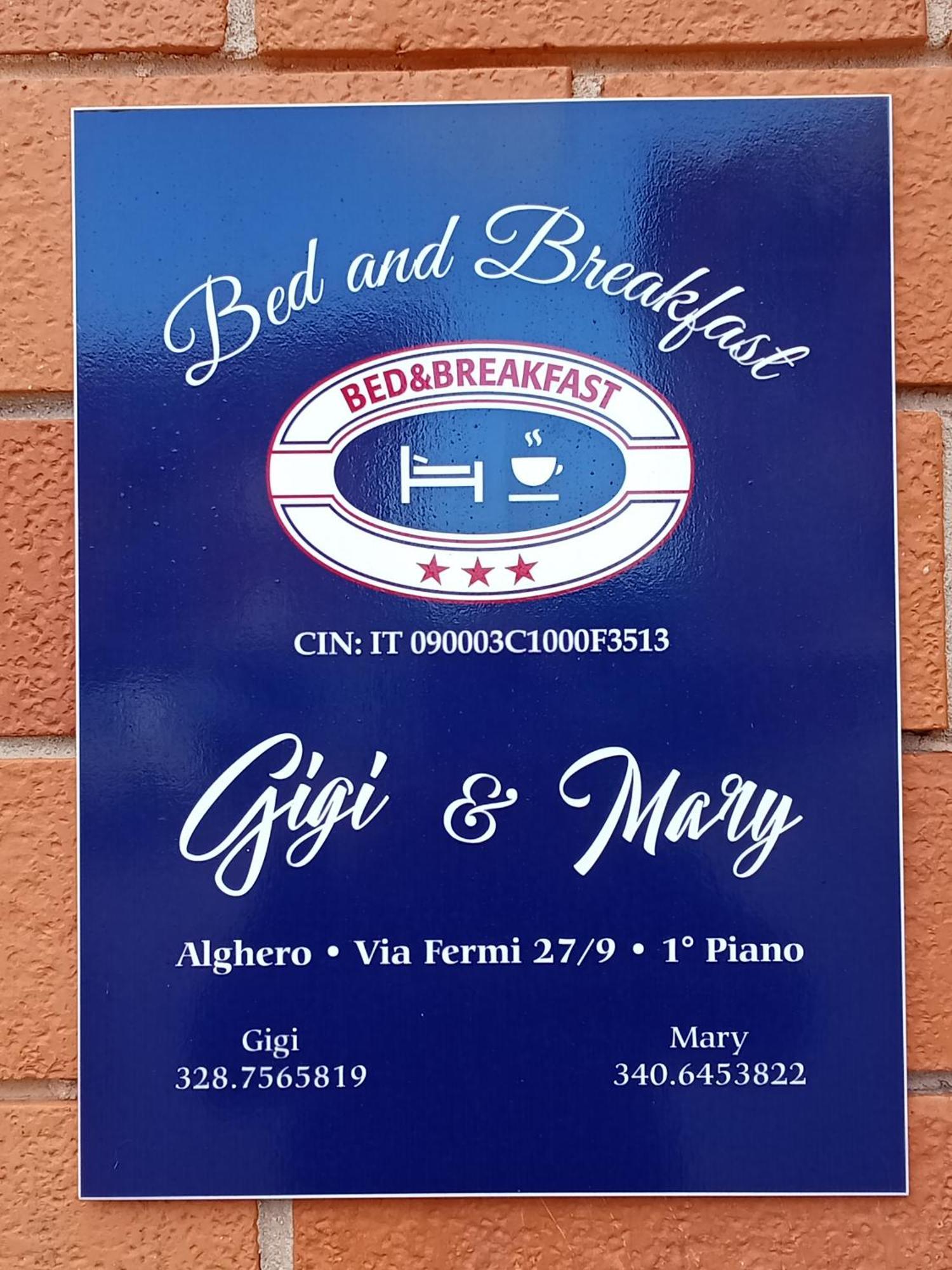 Gigi&Mary Bed & Breakfast Alghero Exterior foto